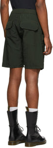 Reese Cooper Green Nylon Cargo Shorts
