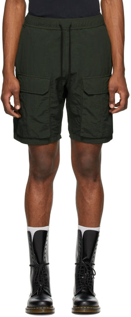 Reese Cooper Green Nylon Cargo Shorts - Short de cargaison en nylon vert Reese Cooper - Reese Cooper 녹색 나일론화물 반바지