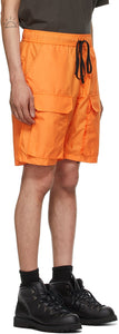 Reese Cooper Orange Ripstop Cargo Shorts