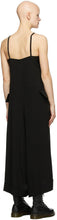 Regulation Yohji Yamamoto Black Satin Cami Jumpsuit