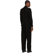 Regulation Yohji Yamamoto Black Wool R-Overall Jumpsuit