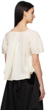 Renli Su Off-White Embroidered Bow T-Shirt