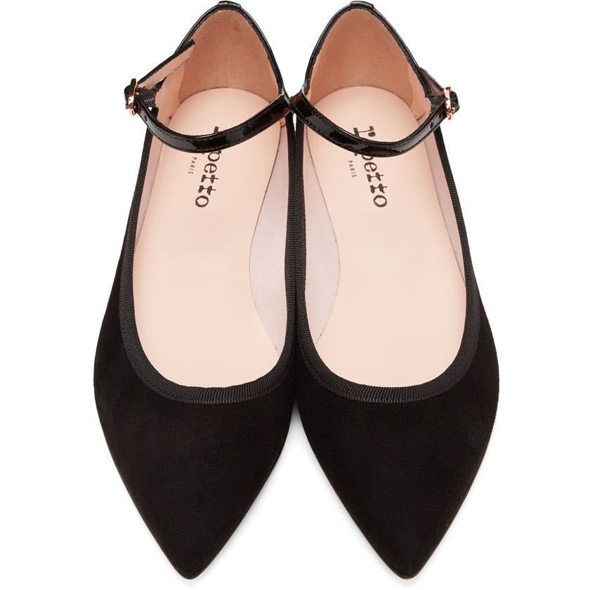 Repetto black ballet discount flats