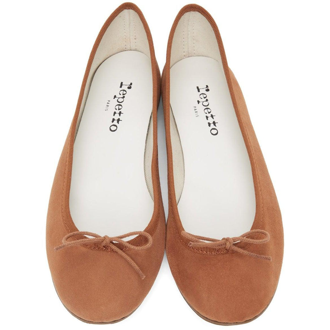 Repetto Brown Suede Cendrillon Ballerina Flats