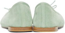 Repetto Green Suede Cendrillon Ballerina Flats