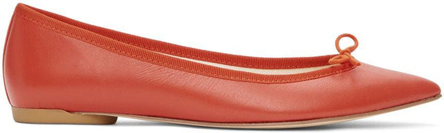 Repetto Red Brigitte Ballerina Flats - Repetto Red Brigitte Ballerina Appartements - repetto 붉은 brigitte 발레리나 아파트