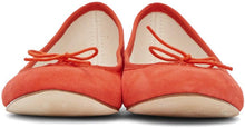 Repetto Red Suede Cendrillon Ballerina Flats