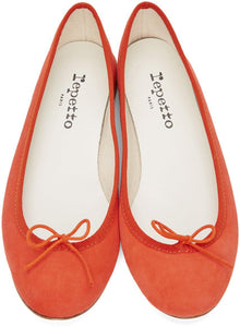 Repetto Red Suede Cendrillon Ballerina Flats