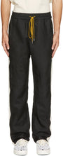 Rhude Black Collegiate Track Trousers - Pantalon Rhude Black Collegiate Track - Rhude Black Collegiate 트랙 바지