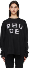 Rhude Black Haus Long Sleeve T-Shirt - T-shirt Rhude Black Haus à manches longues - Rhude Black Haus Long Sleeve T 셔츠