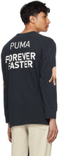 Rhude Black Puma x Rhuigi Edition Faded Jersey Long Sleeve T-Shirt