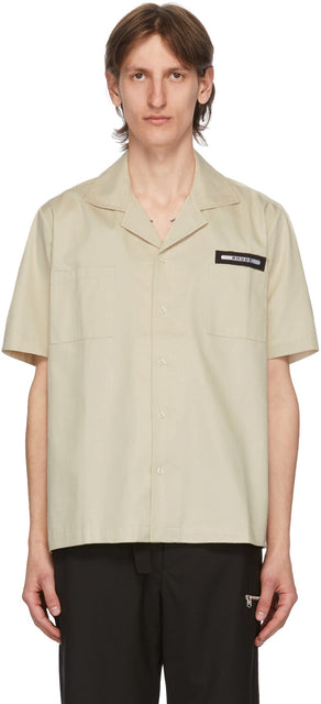 Rhude Off-White Classic Point Shirt - Chemise de point classique rhésif blanc blanc - Rhude 오프 화이트 클래식 포인트 셔츠