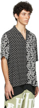 Rhude SSENSE Exclusive Black Bandana Short Sleeve Shirt