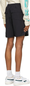 Rhude SSENSE Exclusive Black Logo Shorts