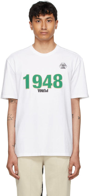 Rhude White Puma x Rhuigi Edition '1948' T-Shirt - T-shirt rhude blanc puma x rhuigi '1948' T-shirt - Rhude White Puma X Rhuigi Edition '1948'T 셔츠