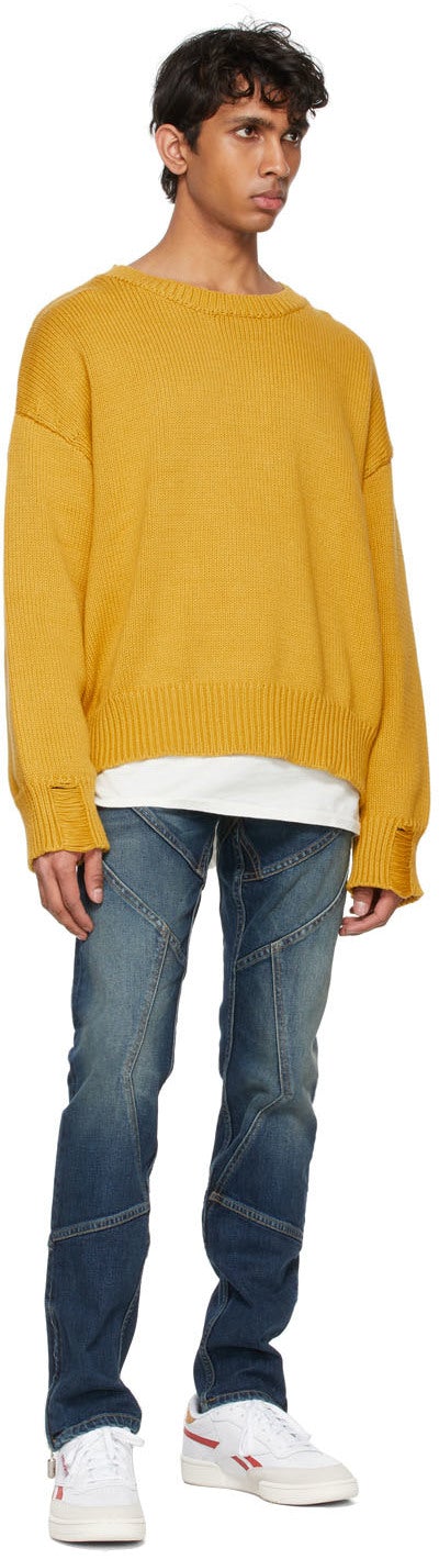 Rhude Yellow Lounge Sweater