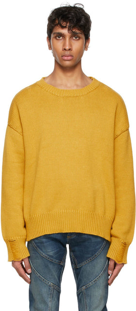 Rhude Yellow Lounge Sweater - Pull de lounge jaune rhude - Rhude Yellow Lounge 스웨터