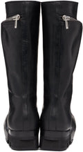 Rick Owens Black Bauhaus Ballast Biker Boots