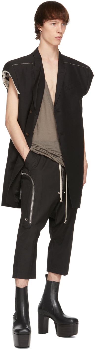 Rick Owens Black Bauhaus Bela Trousers