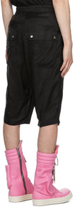 Rick Owens Black Bela Pods Shorts