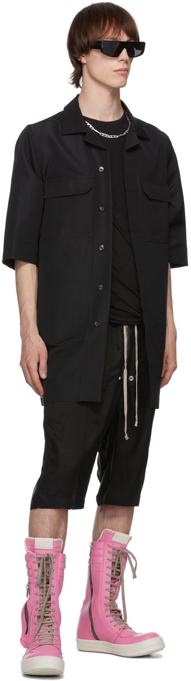 Rick Owens Black Bela Pods Shorts