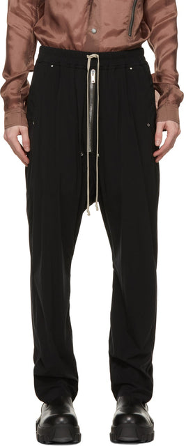 Rick Owens Black Bela Trousers - Pantalon Bela Bela Noir Rick Owens - 릭 오웬스 블랙 벨라 바지