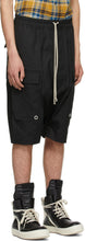 Rick Owens Black Cargo Pods Shorts