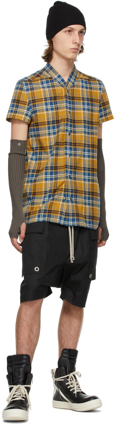 Rick Owens Black Cargo Pods Shorts