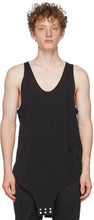 Rick Owens Black Champion Edition Jersey Basketball Tank Top - Rick Owens Black Champion Edition Jersey Basketball Débardeur - Rick Owens 블랙 챔피언 에디션 저지 농구 탱크 탑입니다