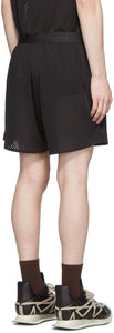 Rick Owens Black Champion Edition Mesh Basketball Shorts