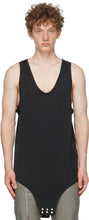 Rick Owens Black Champion Edition Mesh Basketball Tank Top - Rick Owens Black Champion Edition Mesh Basketball Débardeur - Rick Owens 블랙 챔피언 에디션 메쉬 농구 탱크 탑입니다