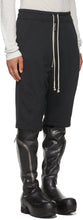 Rick Owens Black Champion Edition Mesh Bela Shorts