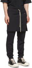 Rick Owens Black Champion Edition Mesh Toga Lounge Pants