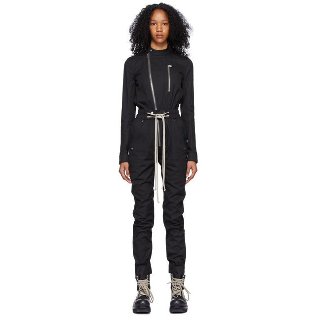 Rick Owens Black Cotton Gary Flightsuit - Rick Owens Vol de gigrants en coton noir - Rick Owens Black Cotton Gary Photos.