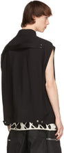 Rick Owens Black Crepe Jumbo Over Shirt