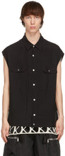 Rick Owens Black Crepe Jumbo Over Shirt - Rick Owens Crêpe noire Jumbo sur la chemise - 릭 오웬스 블랙 크레페 점보 셔츠 위에