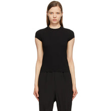 Rick Owens Black Cropped Level T-Shirt - T-shirt de niveau recadré noir Rick Owens - Rick Owens 검은 자른 수준의 티셔츠