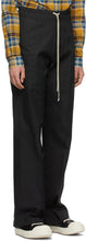 Rick Owens Black Dietrich Drawstring Trousers