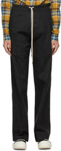 Rick Owens Black Dietrich Drawstring Trousers - Pantalon de cordon de Dietrich noir Rick Owens Black Dietrich - Rick Owens Black Dietrich Drawstring 바지