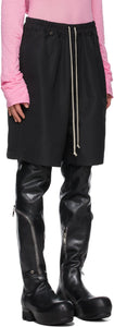 Rick Owens Black Faun Shorts