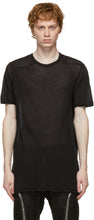 Rick Owens Black Forever Level T-Shirt - T-shirt Noir Noir Noir Rick Owens Noir - 릭 오웬스 블랙 영원히 수평 티셔츠