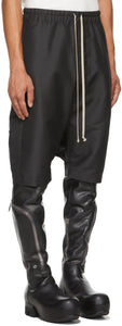 Rick Owens Black Forever Rick's Pods Shorts