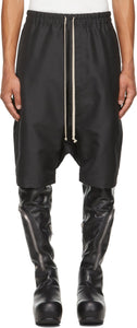Rick Owens Black Forever Rick's Pods Shorts - Short de Rick Owens Noir pour toujours Rick - 릭 오웬스 블랙 영원히 릭의 포드 반바지
