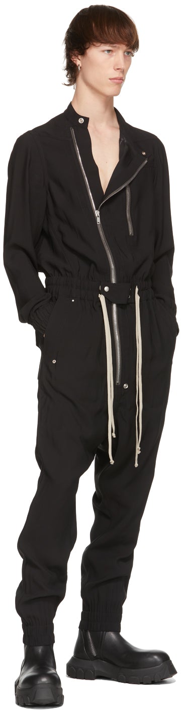 Rick Owens Black Gary Flightsuit