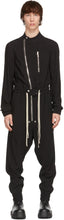 Rick Owens Black Gary Flightsuit - Rick Owens Black Gary VolshoSuit - Rick Owens Black Gary Photos.