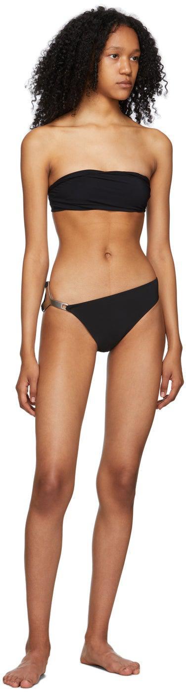 ビキニ RICK OWENS Women Swimsuit RP01E7085NS 09 BLACK Black Rick Owens Black Twist Bikini Top In 09 Black - 68% Off