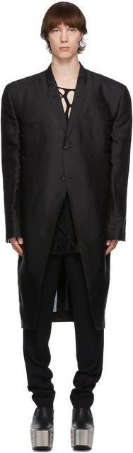 Rick Owens Black Jumbo Tatlin Coat - Rick Owens Black Jumbo Tatlin Manteau - 릭 오웬스 블랙 점보 Tatlin 코트