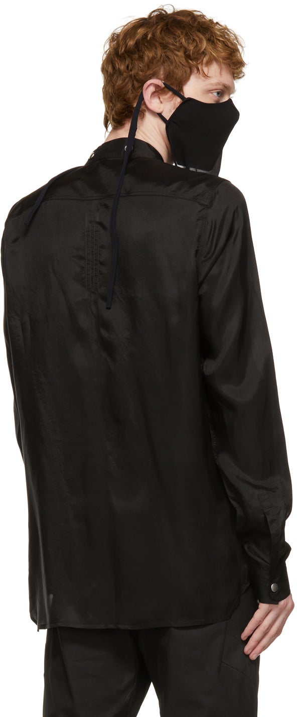 Rick Owens Black Larry Shirt – BlackSkinny