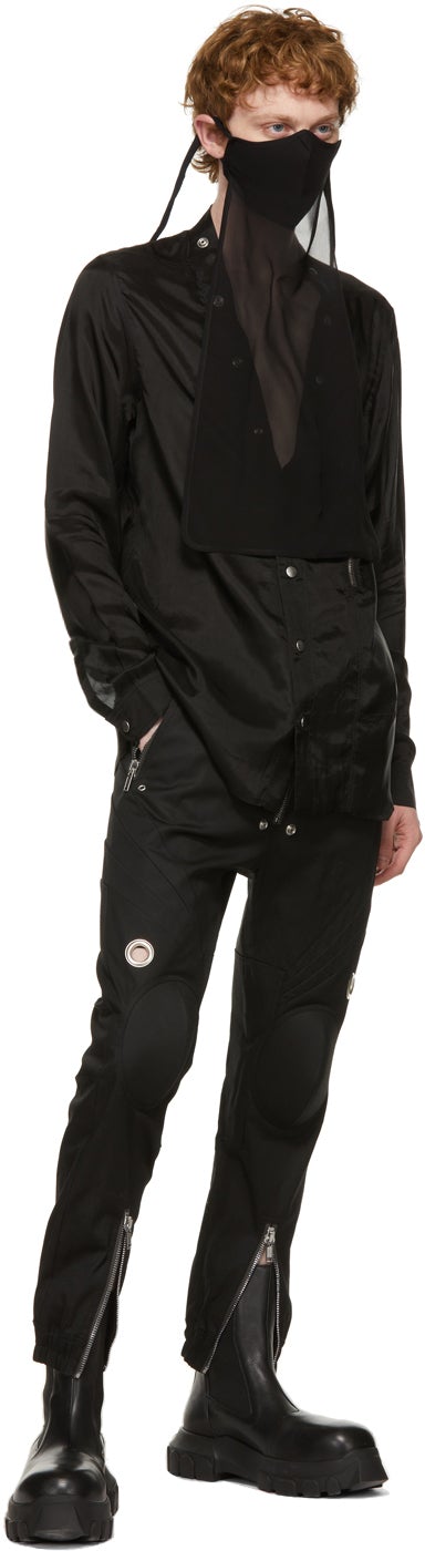 Rick Owens Black Larry Shirt – BlackSkinny