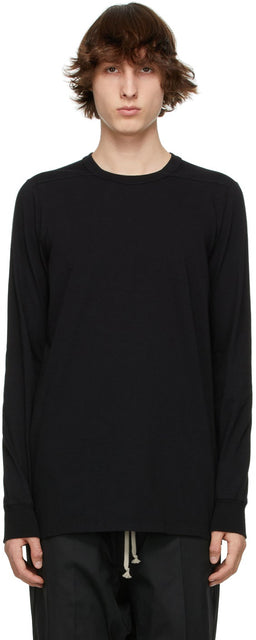 Rick Owens Black Level Long Sleeve T-Shirt - T-shirt à manches longues de niveau noir Rick Owens - 릭 오언 블랙 레벨 긴 소매 티셔츠